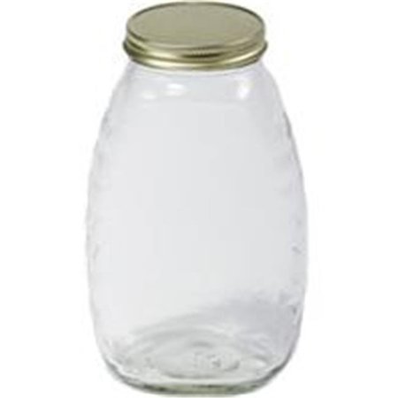 MILLER MFG Miller Mfg 052859 Glass Honey Jar With Lids - 32 oz. 52859